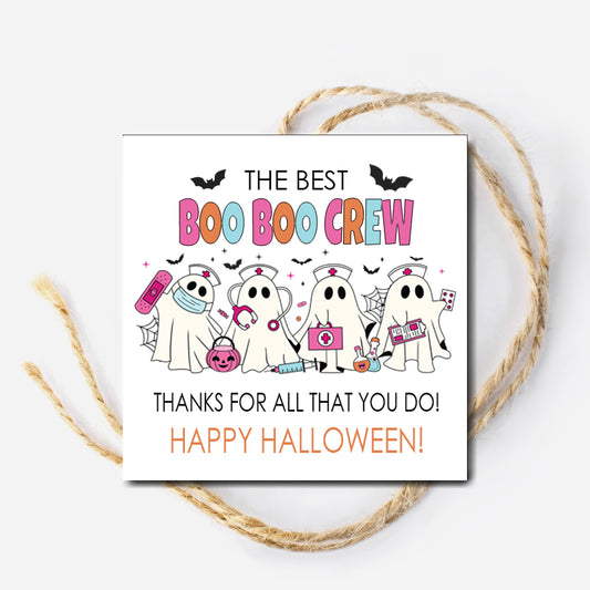 Boo Boo Crew Nurse Halloween Instant Download Tag