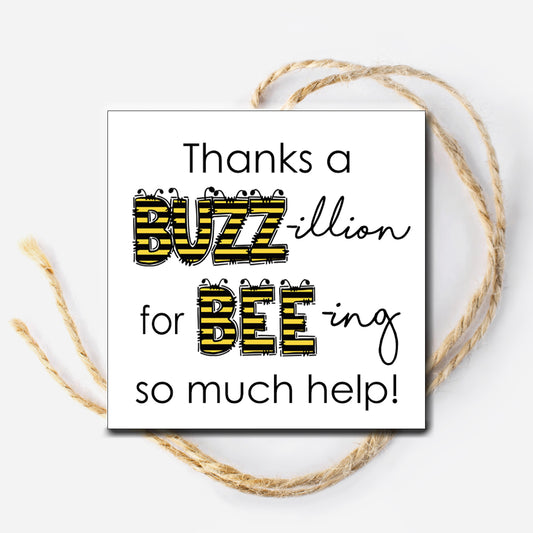 Bee Instant Download Tag 