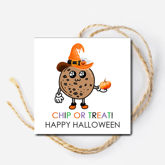 Chip or Treat Instant Download Tag