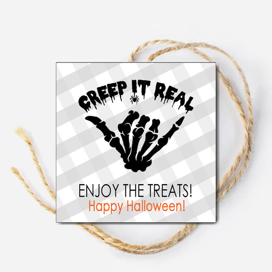 Creep It Real Halloween Instant Download Tag