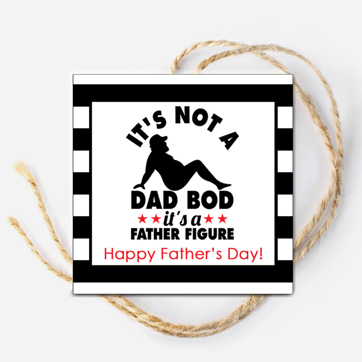 Dad Bod Instant Download Tag