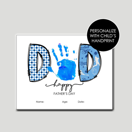 Dad Handprint - Instant Download