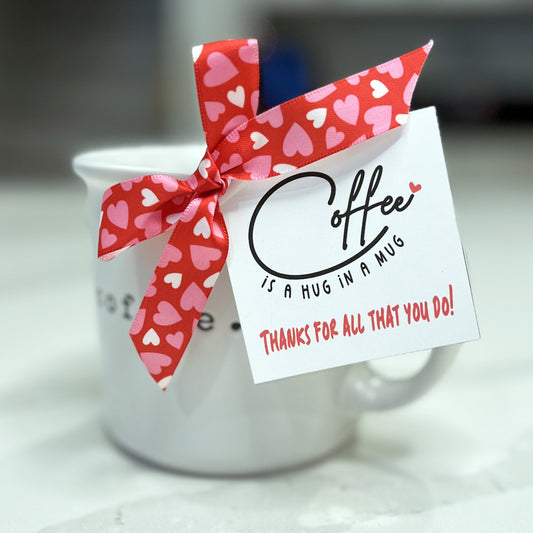 Hug in a Mug Instant Download Tag