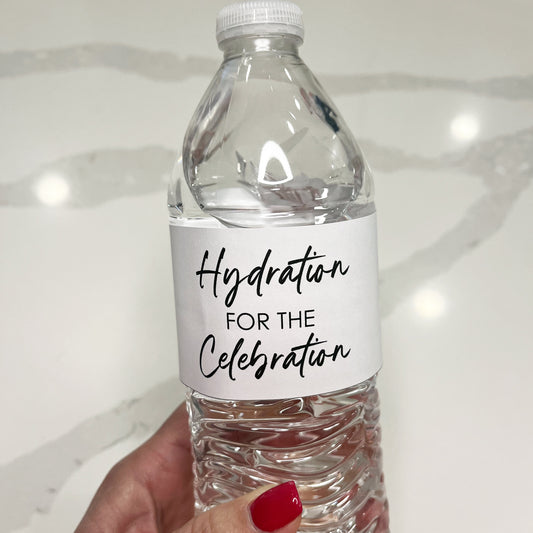 Hydration Water Bottle Wrap Instant Download