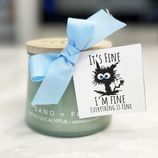 I'm Fine Instant Download Tag