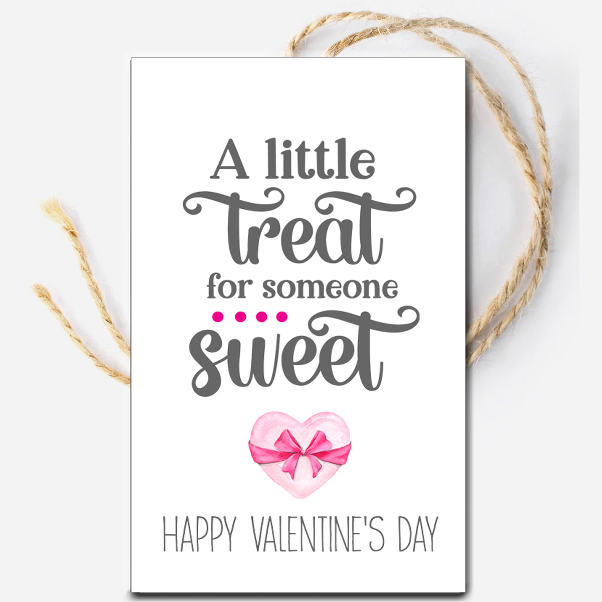 A Little Treat for Someone Sweet Valentine Instant Download Tag