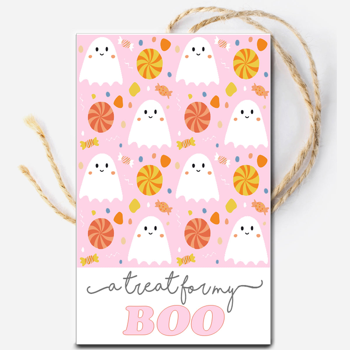 A treat for my Boo Halloween Instant Download Tag