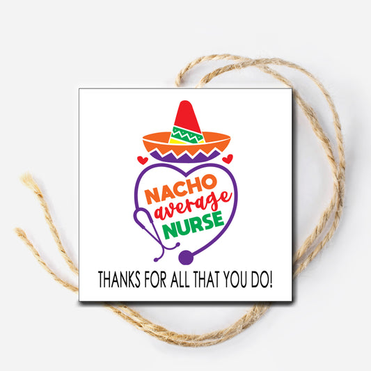 Nurse Nacho Instant Download Tag