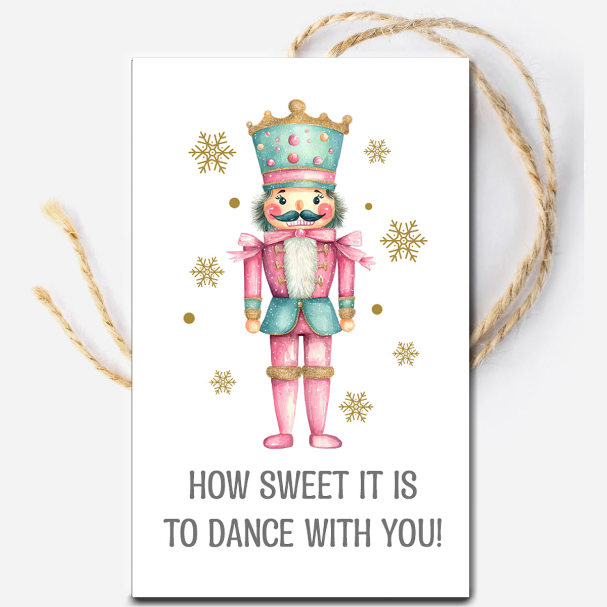 Nutcracker Christmas Dance Instant Download Tag