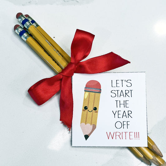 Pencil Instant Download Tag