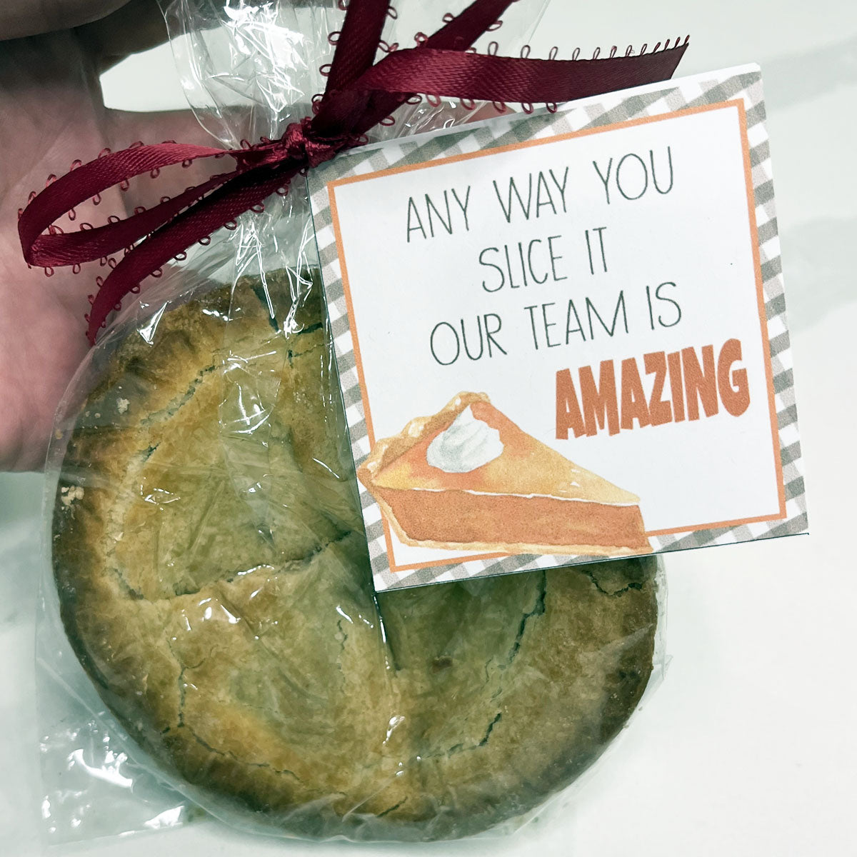 Pie Team Appreciation Gift Tag