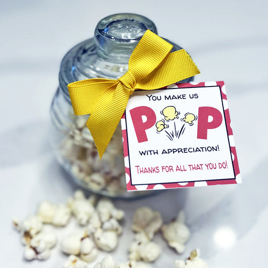 Pop with Appreciation Instant Download Tag