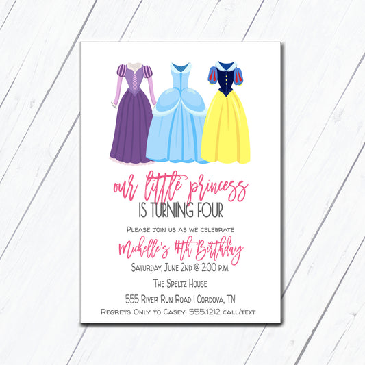 Princess Birthday Invitation