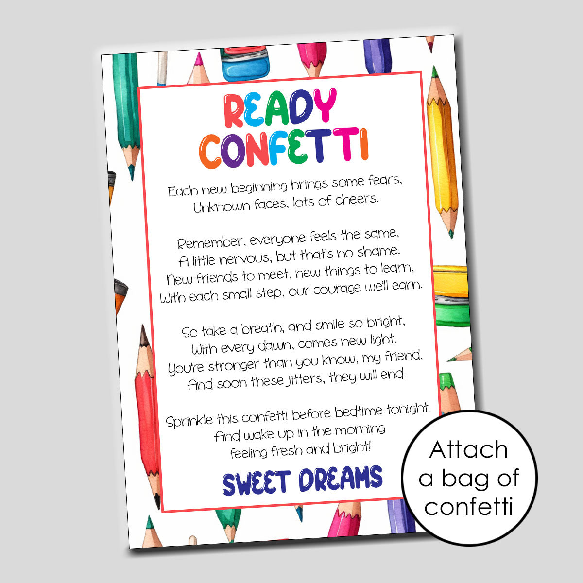 Ready Confetti - Instant Download