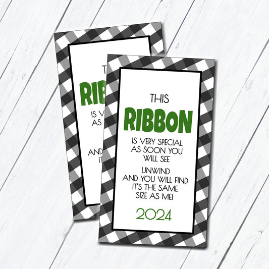 Ribbon Height Keepsake Ornament Gift Tag