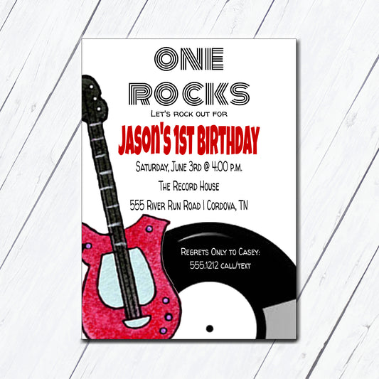 Rockstar Birthday Invitation