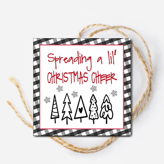 Spreading Christmas Cheer Instant Download Tag