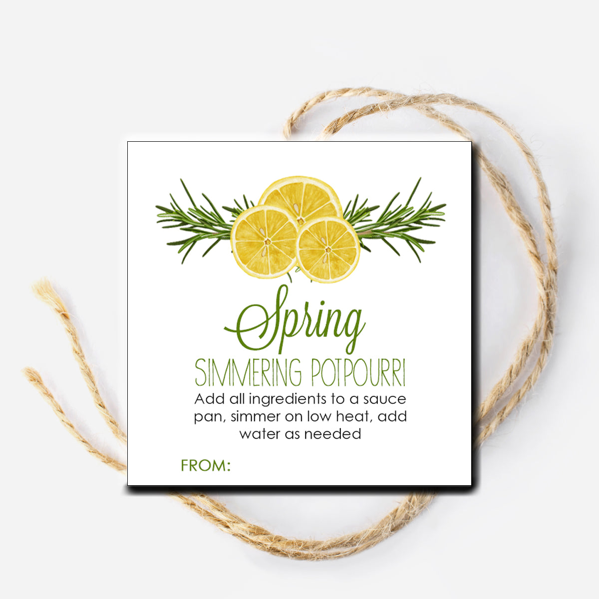 Spring Potpourri Instant Download Tag