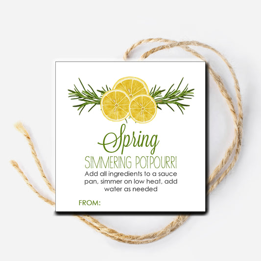 Spring Potpourri Instant Download Tag