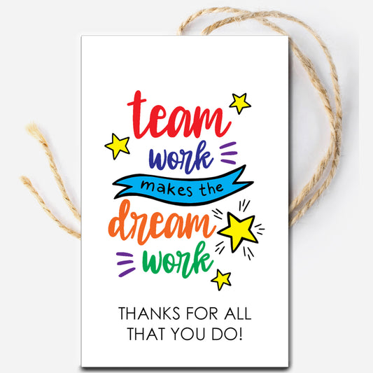 Team Work Makes the Dream Work Instant Download Tag