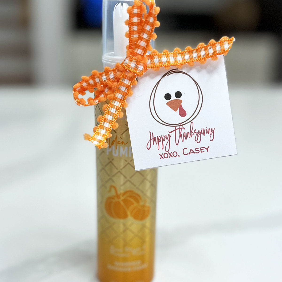 Turkey Face Gift Tag