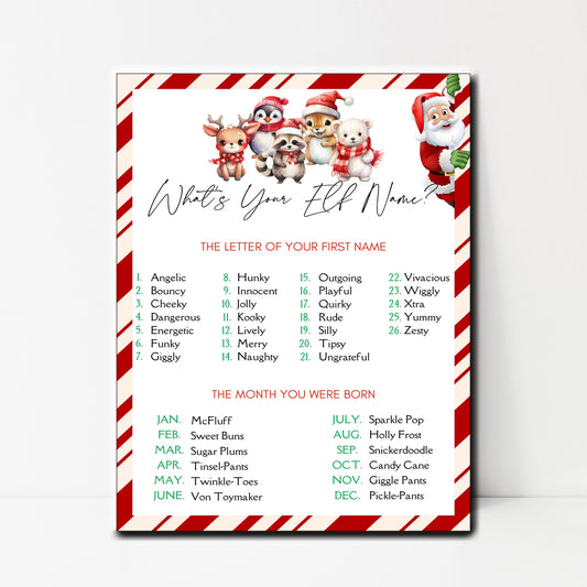 Elf Name Instant Download