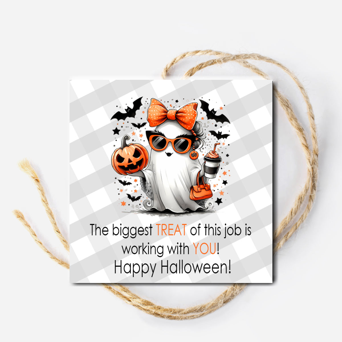 Halloween Coworker Instant Download Tag