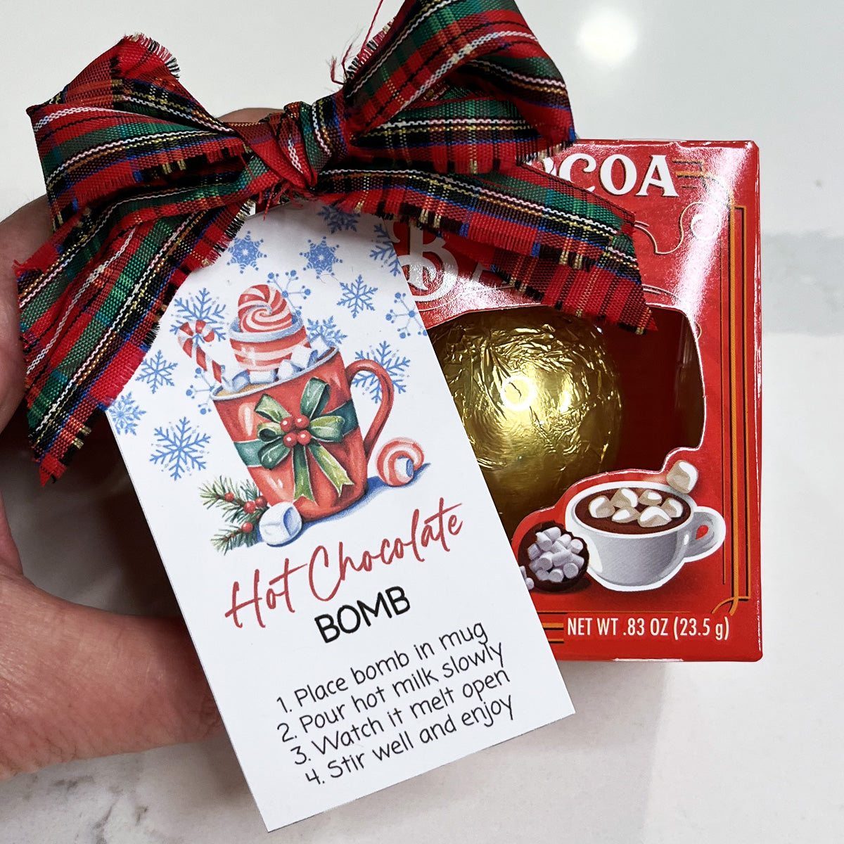 Hot Chocolate Bomb Gift Tag