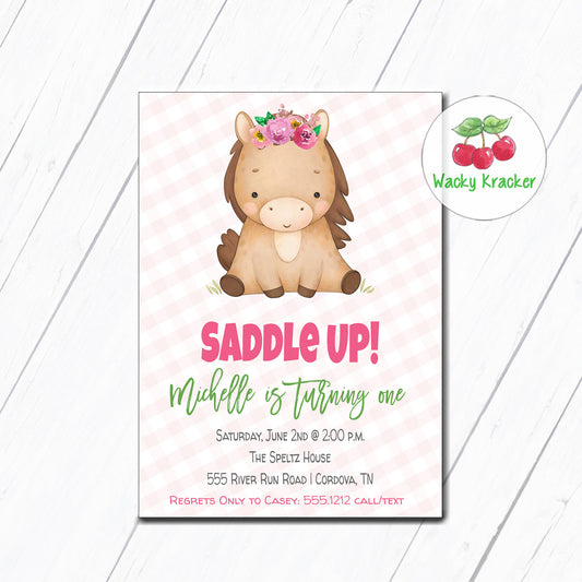 Horse Birthday Invitation