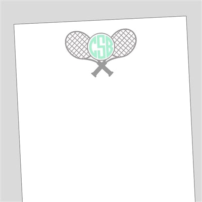 Monogram Tennis Notepad