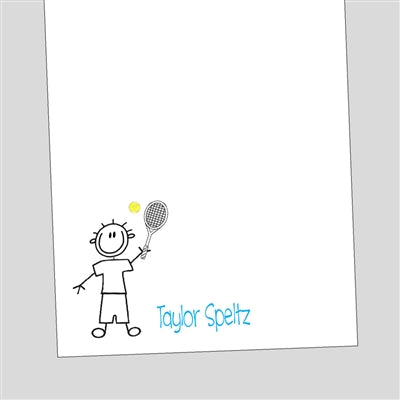 Tennis Stick Boy Notepad