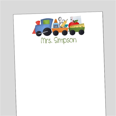 Teacher Train Notepad