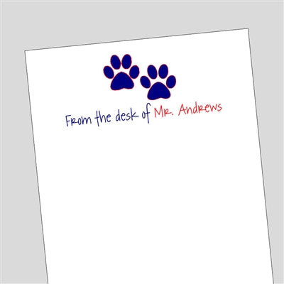 Paw Print Notepad