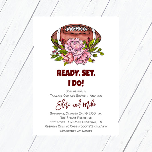 Ready Set I Do Bridal Shower Invitation