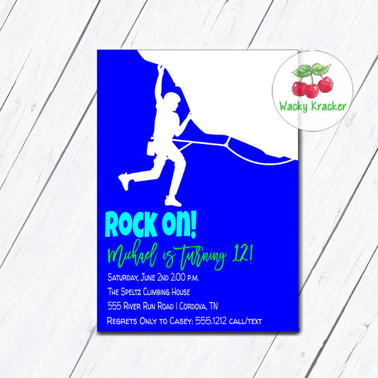 Rock Climbing Invitation