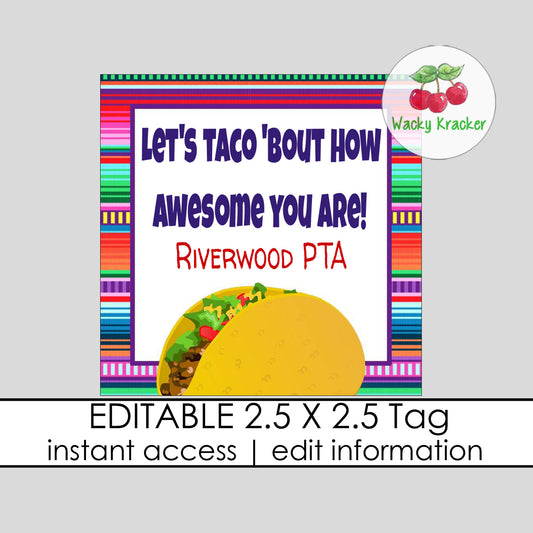 Taco Gift Tag